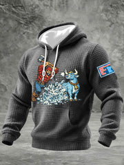 Men's Minnesota Resist ICE  Checkered Cotton Hoodie