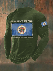 Men's Minnesota Strong Minnesota Stood Still — Then Stood Up Long Sleeve T-shirt