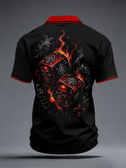 Men's Poker Dice Art Print Tops
