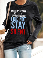 Women's No Kings Protest Sweatshirt