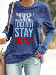 Women's No Kings Protest Sweatshirt