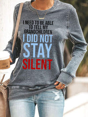 Women's No Kings Protest Sweatshirt