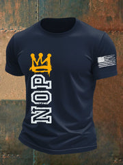 Men's No Kings Protest Sign Nope T-shirt