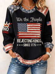 Women's FDT No Kings Printed Sweatshirt