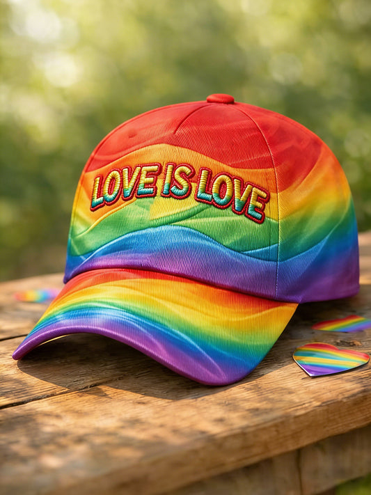 Unisex Unisex Pride Month Rainbow Love Is Love Print Hat