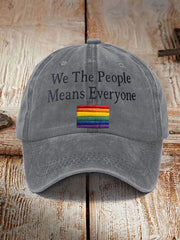 Unisex We The People Means Everyone Pride Print Hat