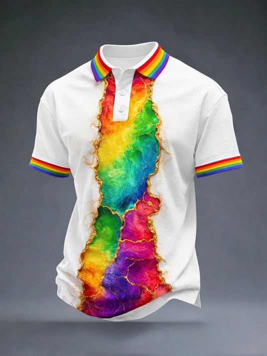 Men's Pride Month Print Short Sleeve Shirt