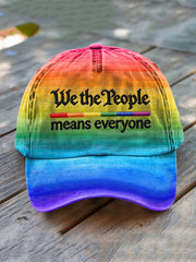 We The People Means Everyone Printed Casual Unisex Hat