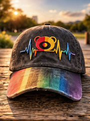Unisex Pride Month Rainbow Art  Print Hat