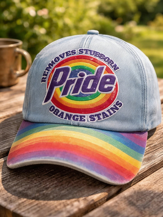 Unisex Pride Month Rainbow Art  Print Hat
