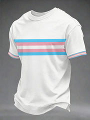 Men's Transgender Pride Print Casual T-Shirt