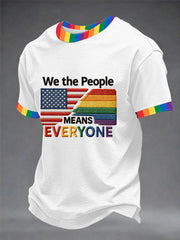 Men's 'We The People Means Everyone' Printed Short Sleeve T-Shirt