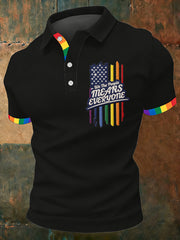 Men's 'We The People Means Everyone' Printed Short Sleeve Top