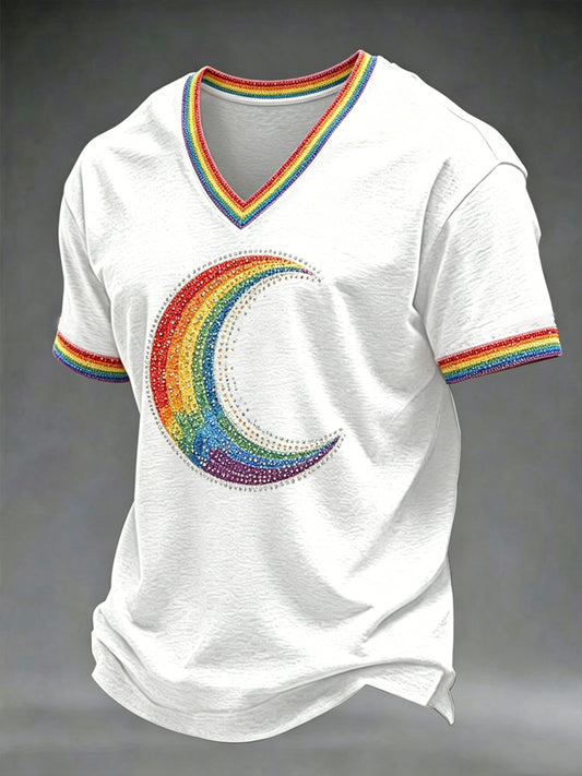 Men's Pride Month V-neck T-shirt