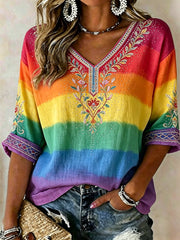 Women's Pride Month Print Casual T-shirt