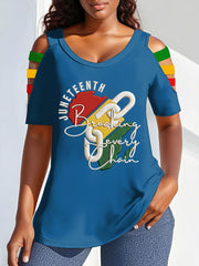Women's Juneteenth Breaking Every Chain Print Tee