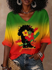 Women's Juneteenth Waffle T-shirt