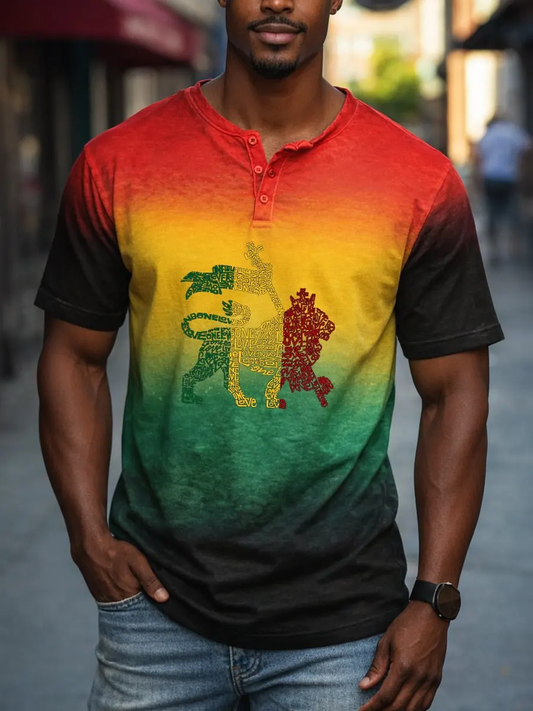 Men's Juneteenth Print short sleeve T-shirt