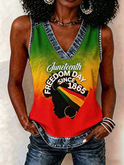 Women's Juneteenth Art  Vest