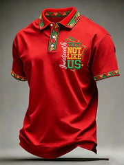 Men's Juneteenth They Not Like Us Since 1865 Print Casual Polo