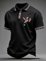 Men's Indigenous Totem Art Casual Top