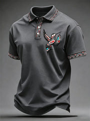 Men's Indigenous Totem Art Casual Top