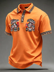 Men's Indigenous Totem Art Casual Top