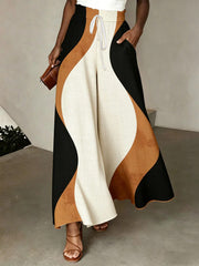 Women's Geometric Print Casual Pants
