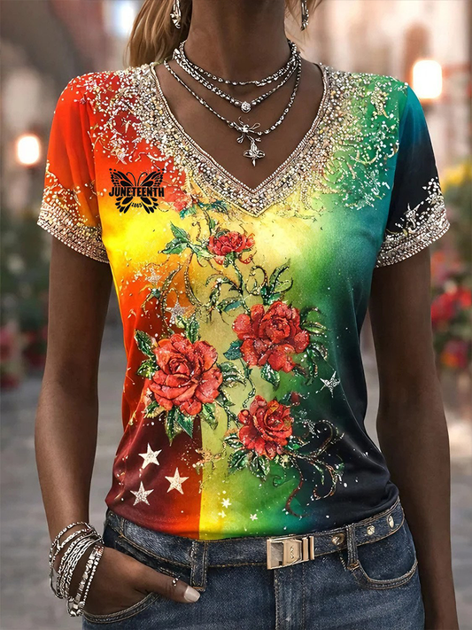 Women's Juneteenth Short-sleeved T-shirt