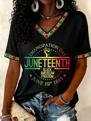Women's  Juneteenth 1865 Short Sleeve T-shirt