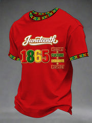 Men's Juneteenth Print Casual Tee