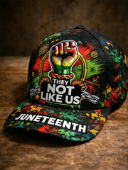 Unisex Juneteenth They Not Like Us Print Hat