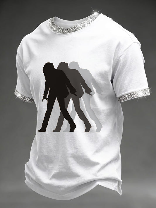 Men's King Of Pop Printed T-shirt
