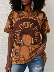 Women's Black Every Month Short-sleeved T-shirt