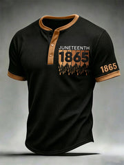 Men's Juneteenth Print Waffle Tee
