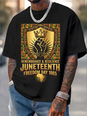 Men's Juneteenth Freedom Day 1865 Short Sleeves T-shirt