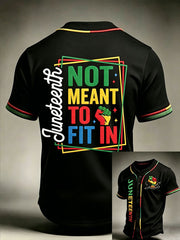 Men's Juneteenth Not Meant To Fit In Short Sleeves T-shirt