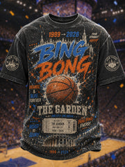Men's Gift For Basketball Fans Print Casual Tee