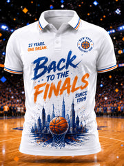Men's Gift For Basketball Fans Print Casual Polo