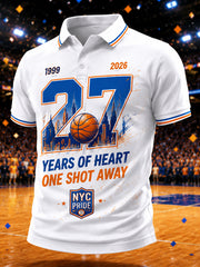 Men's Gift For Basketball Fans Print Casual Polo