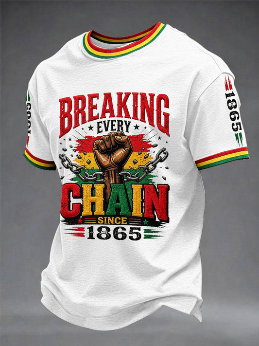 Men's Juneteenth  Print Casual Tee