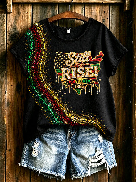 Women's Juneteenth Print Casual Tee