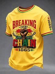 Men's Juneteenth  Print Casual Tee
