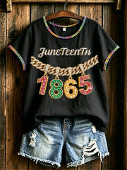 Women's Juneteenth Print Casual Tee