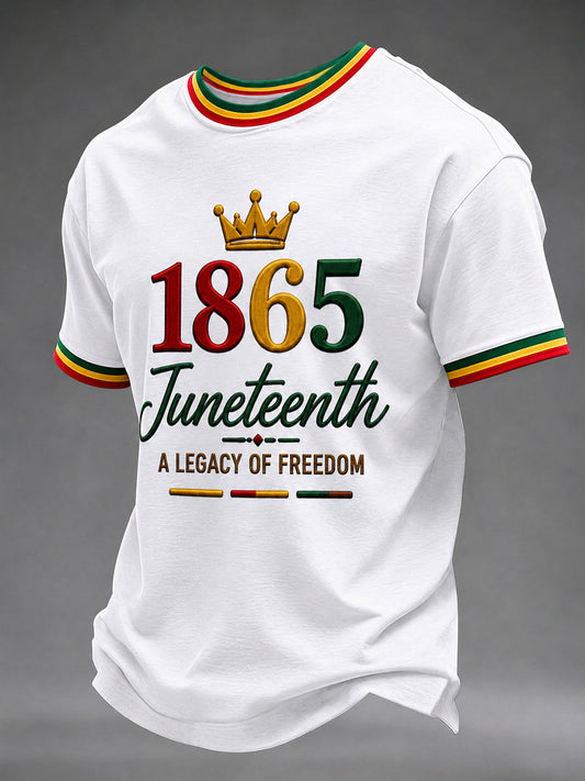 Men's Juneteenth Print Casual Tee