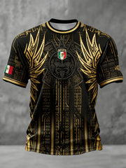 Men's Mexico Football Lover Printed T-shirt