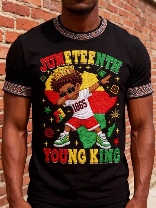 Men's Black Juneteenth short sleeves t-shirt
