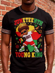 Men's Black Juneteenth short sleeves t-shirt