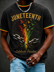 Men's Juneteenth  Print Casual Tee