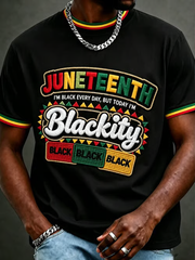 Men's Black Juneteenth short sleeves t-shirt